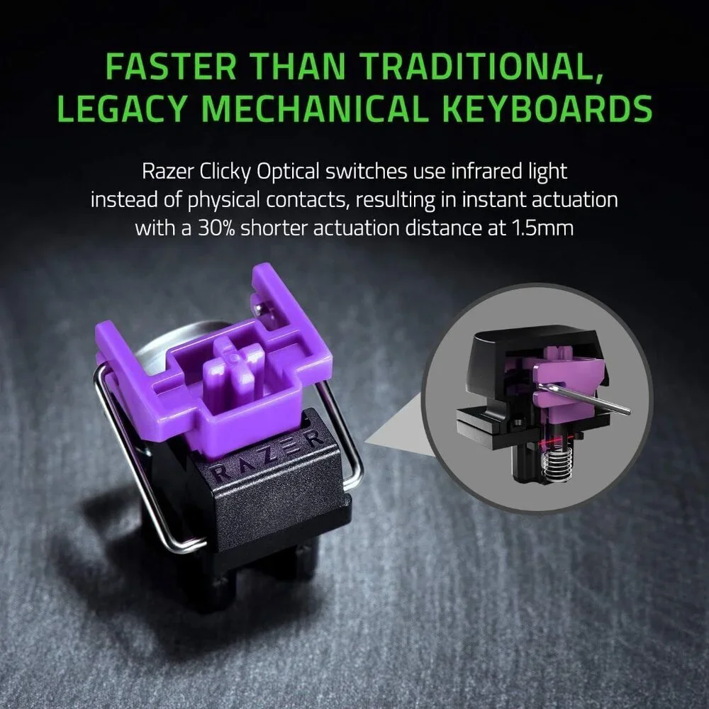 Razer Huntsman Mini 60% Mercury White RGB Keyboard